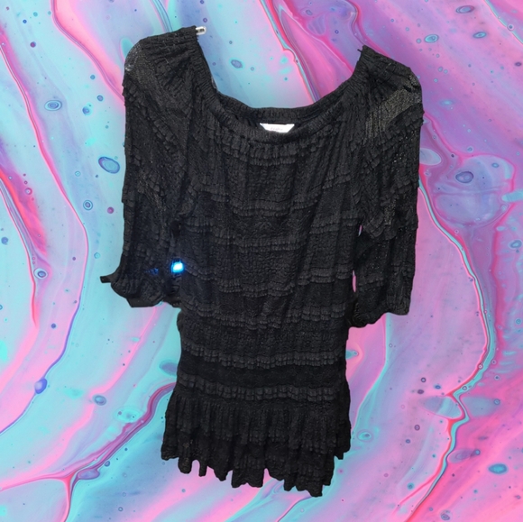 Candie's Dresses Candies Juniors Size Xs Black Lace Dress Poshmark